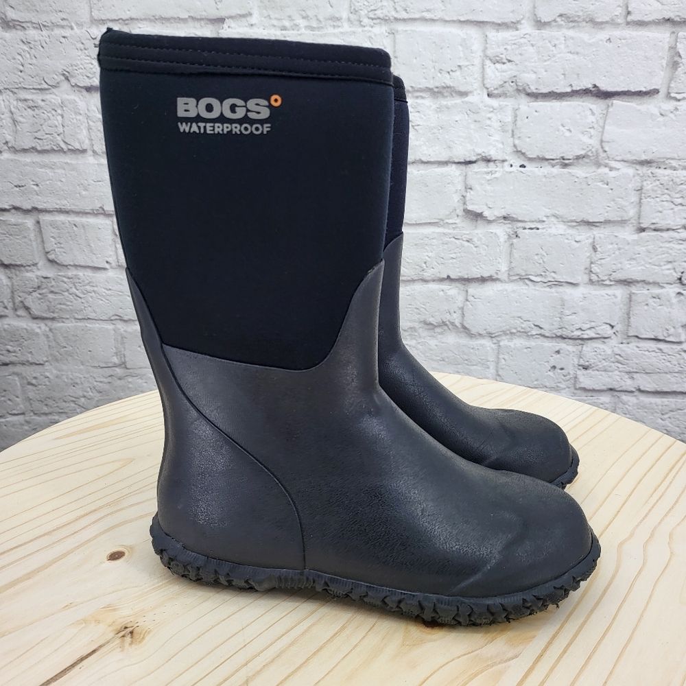 Bogs Neo-Tech 5mm Waterproof Insulated Youth Rain Boots Black US 5 EU 38 Winter